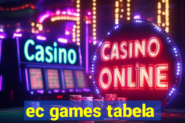 ec games tabela